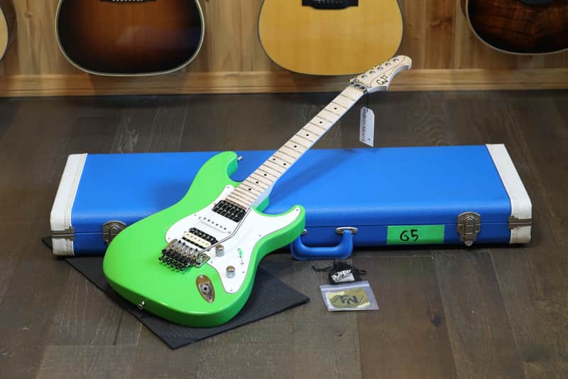 GJ2 Grover Jackson Custom Stratocaster Owned by Fish Electric Guitar Green + OHSC image 1