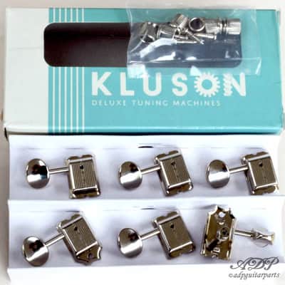 6 Lefty Machine Head in line Vintage Kluson Single Line 1:15 Left Hand Tuners Ni image 2