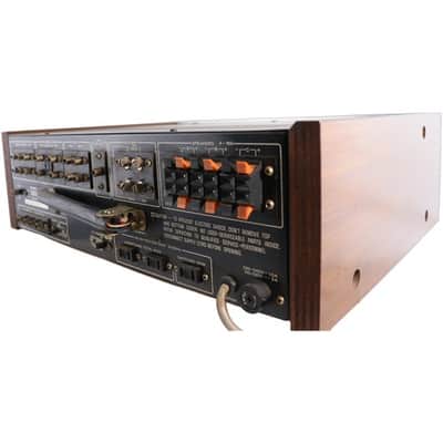 Trio KR-5400 AM FM Stereo Receiver Solid State Walnut Japan Tested image 7