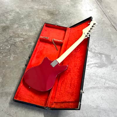Guyatone LG-130t Wackadoodle offset bizarre guitar c 1960’s Candy Apple Red CAR GUYA Bild 13