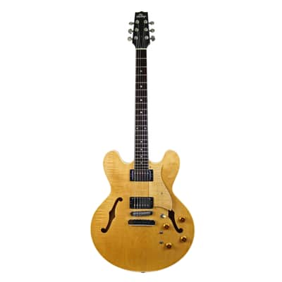 1997 Heritage H-535-VV Semi-Hollow Electric Guitar Antique Natural image 3