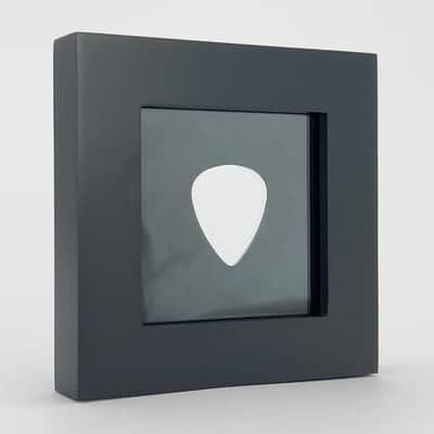3" x 3" Double Sided Guitar Pick Display, BLACK #351 Shape Bild 11