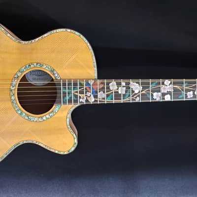 Blueberry NEW IN STOCK Handmade Acoustic Guitar Grand  Concert image 2