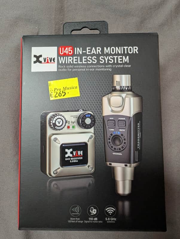 Xvive U45 In Ear Monitor Wireless System 2026 - Silver/Black image 1