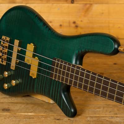 Warwick Custom Shop Streamer LX Petrol Green Transparent Satin - Wenge image 6
