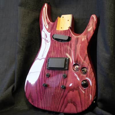 1998 ESP LTD H-2 Ash Guitar Body - See Thru Purple - Made in Korea image 6