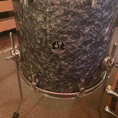 Sonor  S Classix Drum Set - 22,10,12,16  Black Diamond Marine Pearl image 5