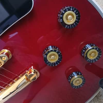 Edwards ESP - 2025 - Extremely Limited - Cherry - Custom Pickups - Grover Locking Tuners - Upgraded Everything - TKL Hardshell Case - Excellent Condition - Fast FREE Shipping - Final Price Drop! image 8
