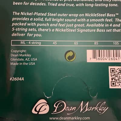 Dean Markley Signature Series Nickel / Steel Bass Strings 3 Sets NEW! .45-.105 Dean Markley image 4