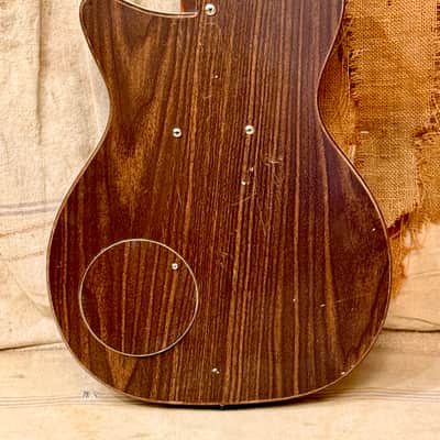~1959 Silvertone-Danelectro U-1 Model 1300 Brown Faux Wood Grain image 10