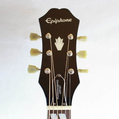Limited Edition Epiphone Hummingbird Artist Dreadnought Acoustic Guitar in Blue Burst image 3