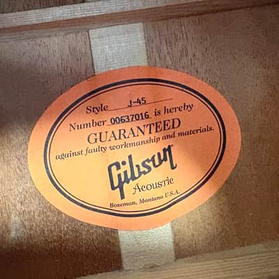 Gibson J-45 TV True Vintage 2007 Vintage Sunburst image 9