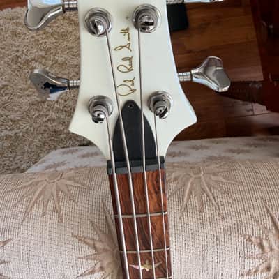 PRS 4 String bass 1989 - Pearl White image 4