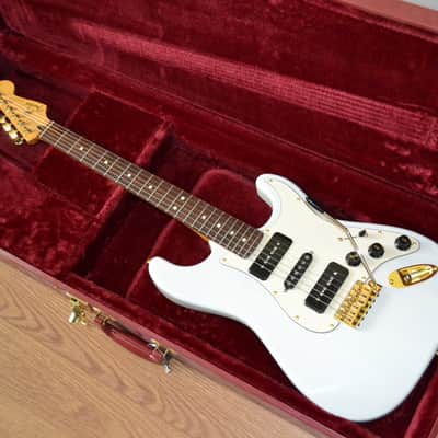 Custom Build Strat-Style P90-S-P90 Guitar - Transparent White image 1