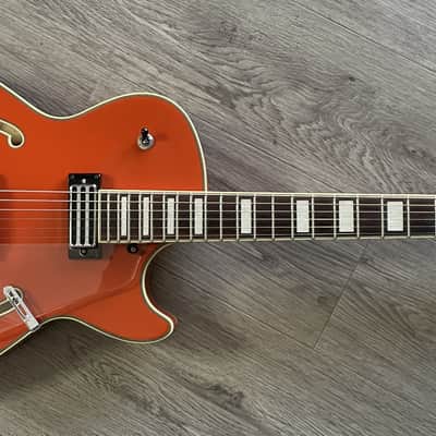 Ibanez AGR63 Hollow Body Electric guitar w/ Bigsby, Vibramate & Gigbag - Gretsch Orange - Gibson wiring harness UPGRADE image 10