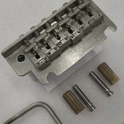 Aged Relic Nickel Kluson 2 Post Steel Block Tremolo Bridge image 3