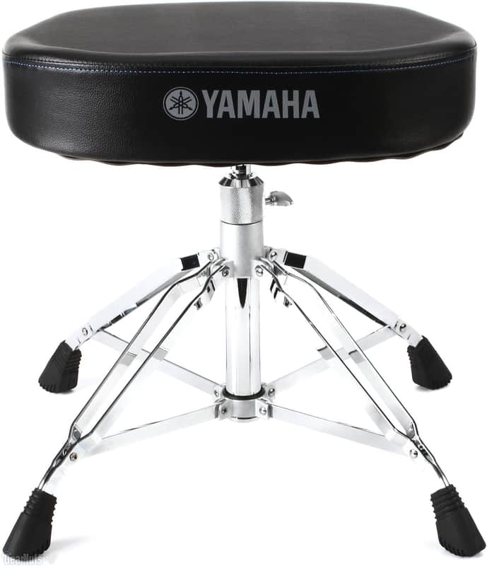 Yamaha DS-950 900 Series Heavy Weight Bench-Style Wide Drum Throne - Black/Chrome image 1