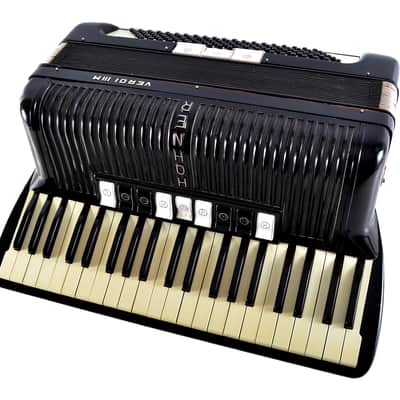 Vintage Top German Made LMM Accordion Hohner Verdi III M - 120 bass, 12 switches + Original Hard Case & Straps image 5
