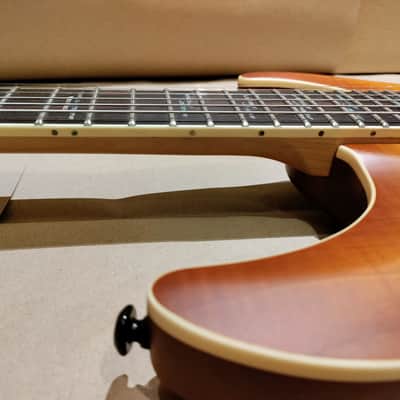 Schecter C-1 Exotic Spalted Maple 2020 Satin Natural Vintage Burst image 8