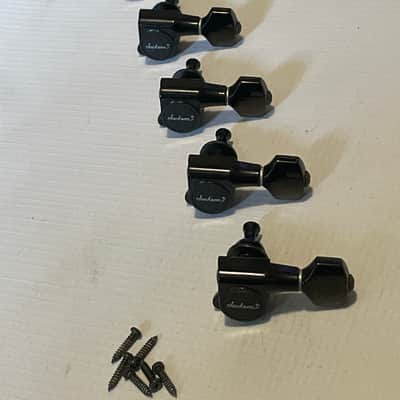 1980's Japan Charvel Jackson Import Model 1 Series R Logo Tuners Tuning Pegs 6 In Line image 3