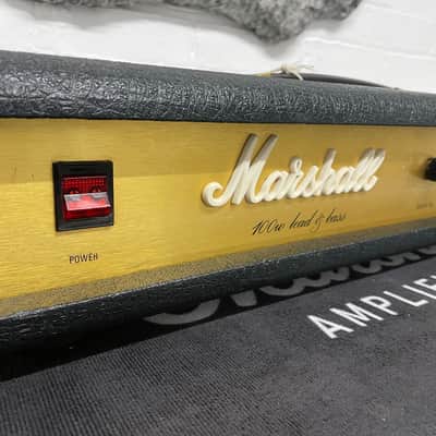 Marshall 1976 JMP Lead & Bass 100w Solid State Head Model #2195 Black image 6