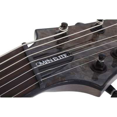 Schecter Omen Elite-7 Multiscale 7-string Electric Guitar - Charcoal image 8