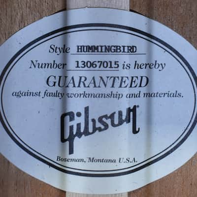 2018 Gibson Hummingbird Standard Cherry Sunburst Electro-Acoustic w/OHSC image 15