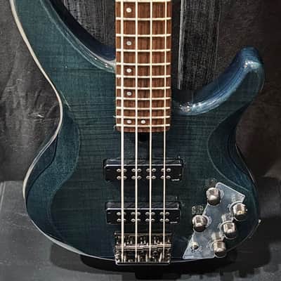 Yamaha TRBX604FM 4-string Bass Guitar - Indigo Blue 2025 image 2