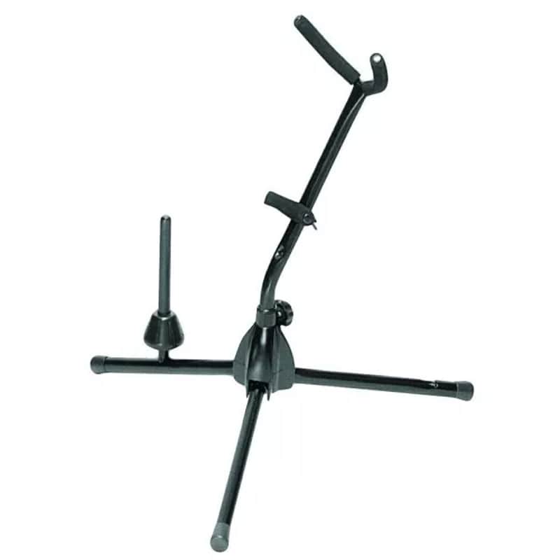 On Stage Stands Alto/Tenor Saxophone Stand With Flute Peg image 1