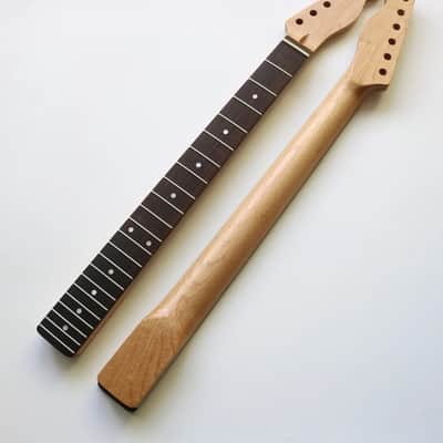 DIY Nitro selesai Maple panggang TL leher gitar dengan Fingerboard Rosewood dan 42mm kacang tulang image 1