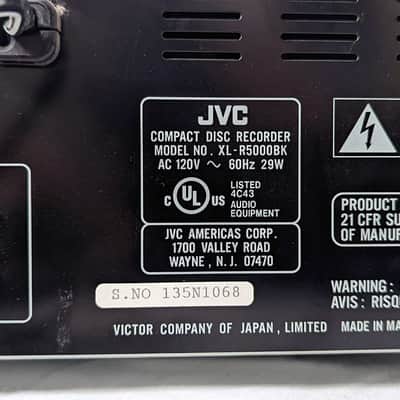 JVC XL-R5000 Multiple Compact Disc Player / Recorder - For Parts or Repair image 12