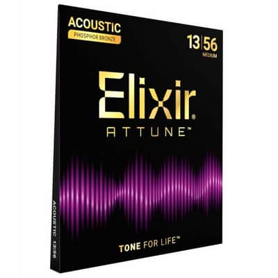 ELIXIR 21102 Attune Phosphor Bronze Acoustic Guitar Strings Medium 013-053 image 5