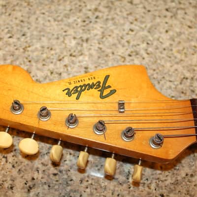 Fender Duo Sonic II 1964 Brazilian Rosewood Pre CBS Olympic White Original Fender hard case image 13