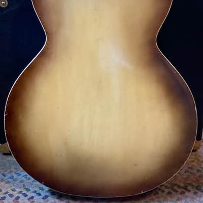 Truetone (Kay) Archtop with factory DeArmond Pickup  1950s Light Burst image 4