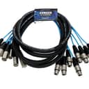 OSP PEX810 Elite Core 8-Channel Fan to Fan XLR Extension Snake - 10' 2010s - Black