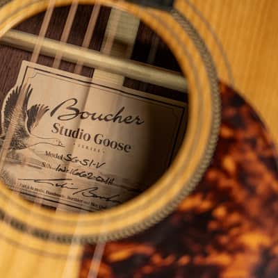Boucher SG-51 "Vintage" Pack Studio Goose Series East Indian Rosewood - OM Hybrid image 9