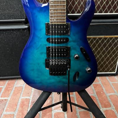 Ibanez S670QM-SPB Standard Sapphire Blue Burst image 1