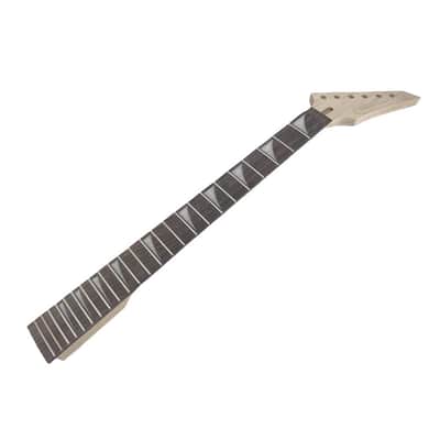 Electric Guitar Neck 24 fret 25.5 inch Maple Rosewood Fretboard Guitar Neck Floyd Rose Locking Nut Cool Inlay Bolt on heel image 2