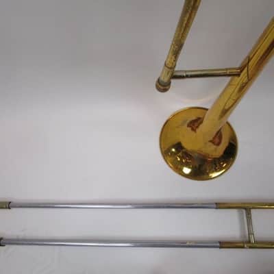 Accent Tenor Trombone Brass with case, Good Condition. image 10