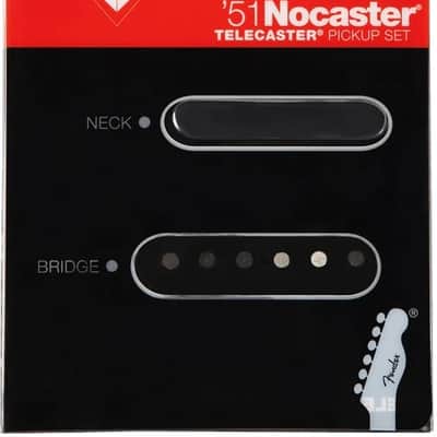 New Fender  Custom Shop ’51 Nocaster Pickup Set  - Chrome / Black,  Fender 099-2109-000 , Support Small Business & Buy these Here ! image 1