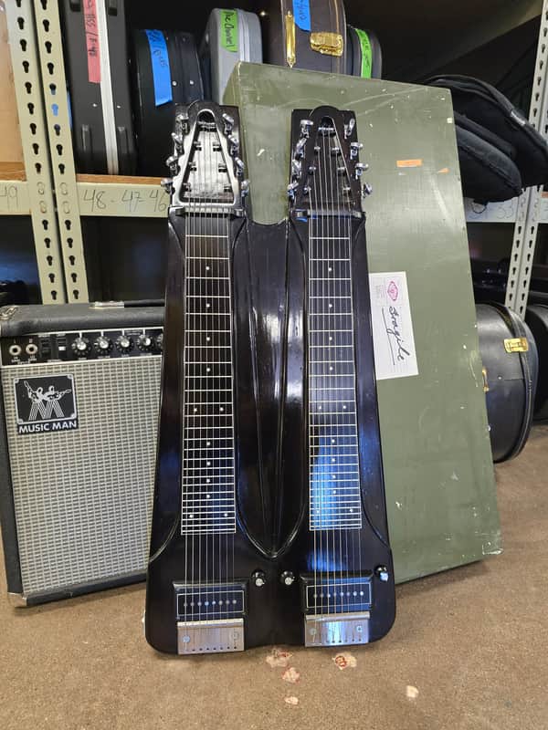 New Zealand Made Lomax Brand Double 8 String Lapsteel W/OHSC image 1