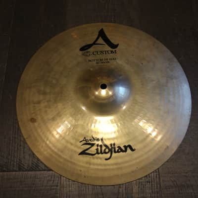 Zildjian 14" A Custom Hi-Hat Cymbals (Pair) 1991 - Present - Brilliant image 9