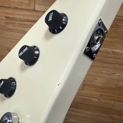 Jay Turser JRV-24 Flying V Electric Guitar -24" scale - Vintage White image 21