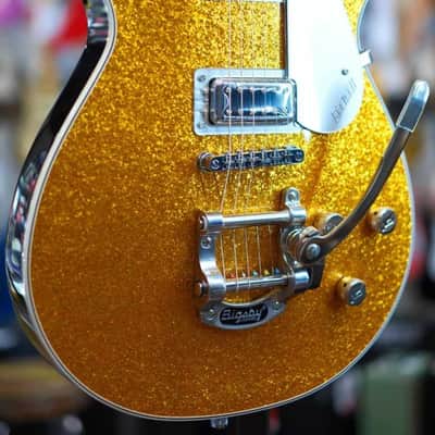 Gretsch G5230T Electromatic Sparkle Jet FT Single-Cut with Bigsby, Laurel Fingerboard, Gold Sparkle image 3