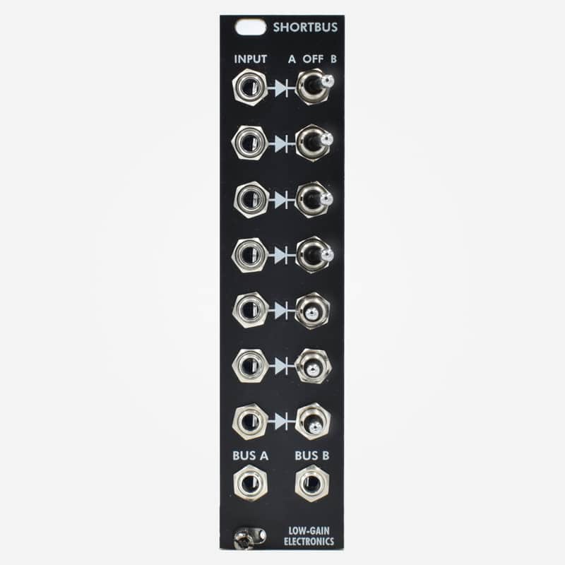 Low Gain Shortbus V3 (Black and Red Panels Included) Eurorack OR Logic Trigger Combiner Module image 1