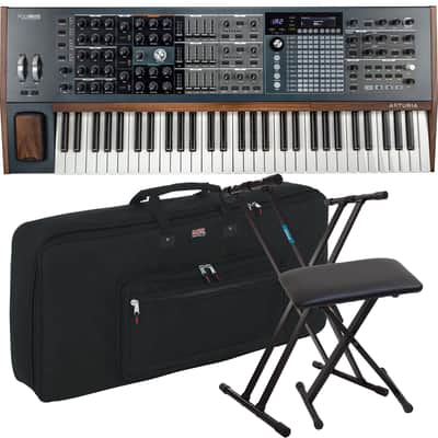 Arturia PolyBrute 6-Voice Analog Synthesizer, Gator GKB-61, Keyboard Stand and Bench Bundle