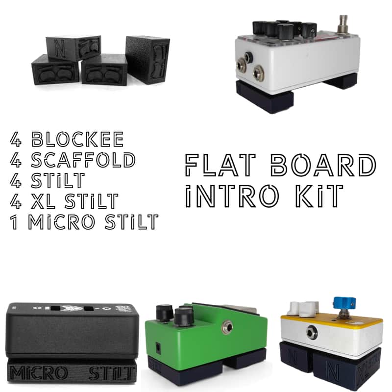 NCD Risers - Flat Board Pedal Riser Intro Kit - BLACK image 1