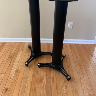 Ultimate Support MS90/45B Monitor Stands (Pair) 2010s - Black image 2
