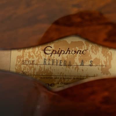 1983 Epiphone Riviera, Antique Sunburst, MIJ - Bonehead Model image 19