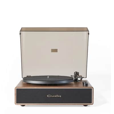 Crosley CR6046A 2-Speed Stave Turntable Record Player - Walnut and Gold-NEW image 20